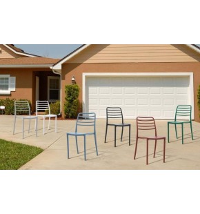 Stackable Dining Plastic Chair (4 Pcs)