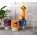Bar Stool in Industrial Wire Metal - White (2 Pcs) (indoor use only)