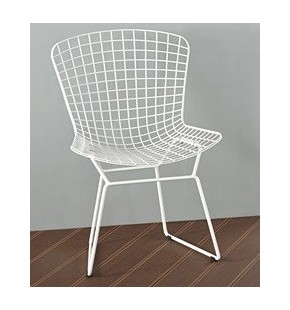 Dining Chair in Industrial Wire Metal (4 Pcs)