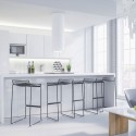 Bar Stool in Industrial Wire Metal (indoor use only) (2 Pcs)