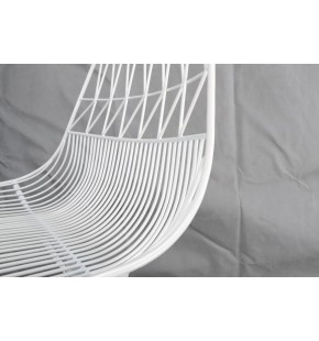 Dining Chair in Industrial Wire Metal (2 Pcs)