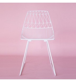 Dining Chair in Industrial Wire Metal (2 Pcs)