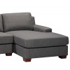 Cooper Corner Sofa with Chaise and Walnut Legs
