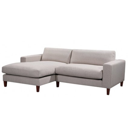 Zara Corner Sofa with MattBlack Legs and two Pillows