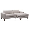 Zara Corner Sofa with MattBlack Legs and two Pillows