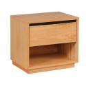 Bedside Table 1 Drawer with Shelf - Messmate Timber