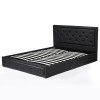 Promotional Upholstered Bed with Gas Lift Storage PU Cover