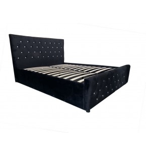 Upholstered Bed with Gas Lift Storage and...