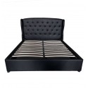 Upholstered Bed with Gas Lift Storage and LED Light fitted into the Headboard