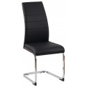 Florida Cantilever Dining Chair with Chrome Frame PU Cover