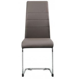 Florida Cantilever Dining Chair with Chrome Frame PU Cover