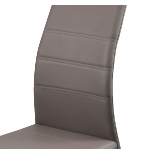 Florida Cantilever Dining Chair with Chrome Frame PU Cover