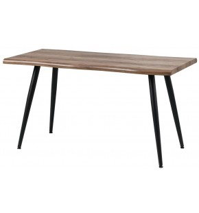 Dining Table Natural Edge 140*70cm Laminated Veneer with Four Legs
