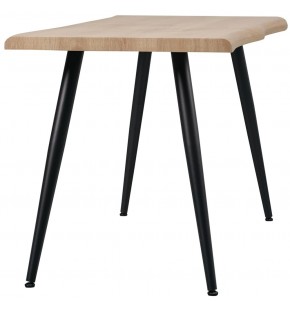 Dining Table Natural Edge 140*70cm Laminated Veneer with Four Legs