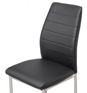 Coogee Dining Chair with Chrome Frame PU Cover