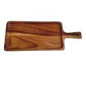 Acacia Servicing Tray with Handle 20x40cm 1.5cm Thick