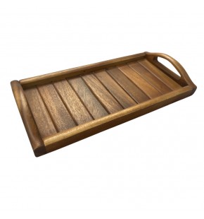 Wooden Slat Tray 14"