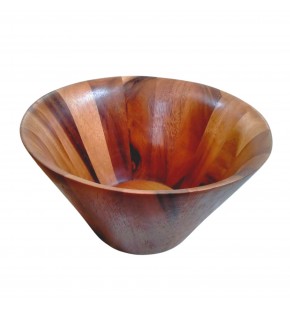 Wooden Bowl Slant D12"