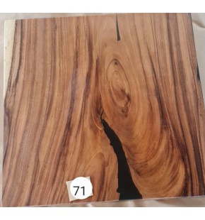 Acacia Square Table with Epoxy Feature - size...