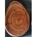 Acacia Round Table with Epoxy Feature - size 80 cm