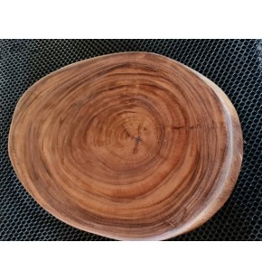 Acacia Round Table with Epoxy Feature - size 80 cm