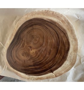 Acacia Round Coffee Table size 100 cm 7cm Thick...