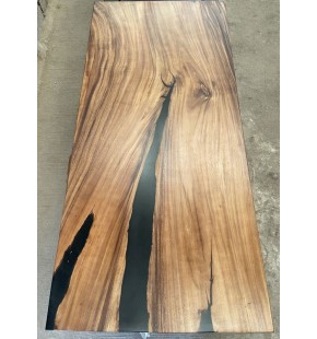 Dining Table with Cracked Epoxy - size 80 x 180cm