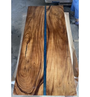 Dining Table with River Epoxy - size 80 x 180cm