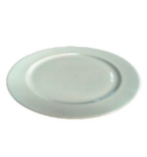 Ceramic Round Plate Dia 31cm rim 40mm