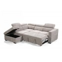Jose 3 Seater Chaise with Storage and Sofabed