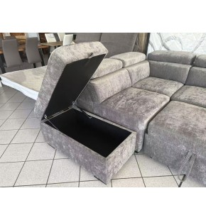 Jose 3 Seater Chaise with Storage Sofabed