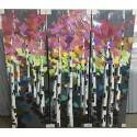 40X120cm 100% Oil Painting - Set of 3 abstract Forrest scene 