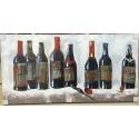 60X120cm 100% Oil Painting - Wine Bottles with metal features